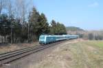 223 069 mit dem ALX84111 Hof - Mnchen bei Lengenfeld.