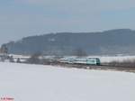 223 070 zieht bei Lengenfeld den ALX113 Hof - München.