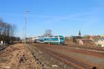 223 068 verlässt Marktredwitz mit dem ALX84121 Hof - München.