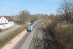 223 063 durchfährt Reuth bei Erbendorf als ALX84111 Hof - München.