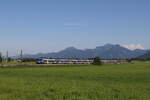 430 026 und 430 012 auf dem Weg nach Mnchen am 15. Juli 2024 bei Bernau am Chiemsee.