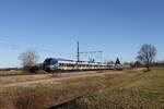 430 001 und 430 015 waren am 10. Dezember 2025 bei �bersee am Chiemsee in Richtung M�nchen unterwegs.