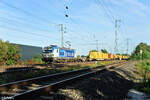 193 842 mit einem Containerzug in Nürnberg Hohe Marta. 11.10.23