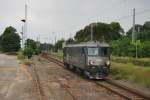 Der  Krabbenkutter  252 022 von CTL-Logistics rollt am 02.08.2010 durch Passow in Richtung Stendell.