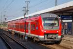   Das „Mopsgesicht“ 440 310-1 (94 80 0440 310-1 D-DB), ein dreiteiliger  elektrischer Triebzug vom Typ Alstom Coradia Continental der DB Regio „Mainfrankenbahn“ fhrt am