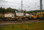 Die Plasser & Theurer Schnell-Schotterplaniermaschine SSP 110 SW, Schweres Nebenfahrzeug Nr.