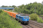 EGP 140 853-3 mit Seekisten am Haken. Tostedt, 23.07.2026.