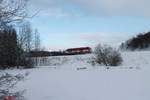 223 031 auf dem Weg von Regensburg nach Cheb um ein Kesselzug zu holen, bei Oberteich.