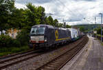 Die an die HELROM GmbH (Frankfurt am Main) vermietete Siemens Vectron AC - X4 E - 615 bzw.