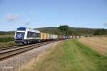 223 152 mit DGS95299 Containerzug nach Nrnberg bei Oberteich.