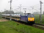 146 519-4 mit InterConnex 68904 von Warnemnde nach Leipzig Hbf bei der Durchfahrt am 19.05.2013 in Sildemow.