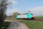 E186 242-4 kommt Lz aus Dresden nach Leipzig bei Borsdorf.