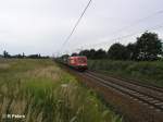 1116 237-7 zieht bei Jacobsdorf(Mark) ein containerzug nach Frankfurt/oder.