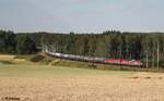 LEG 232 182 + 232 238 mit DGS 95451 Bitterfeld - Neustadt/Donau bei Unterhartmannsreuth kurz vor Feilitzsch und hat schon die Bayrische Landesgrenze erreicht.