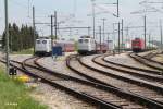 139 333-3 und 139 312-3 und MEG 606 im Hafen von Regensburg