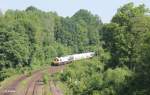 247 044-5 zieht den MEG Zementzug Rüdersdorf - Regensburg durch Reuth bei Erbendorf.