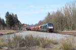 ER20 008 mit dem 44380 Dngerzug Cheb - Regensburg in Reuth bei Erbendorf.