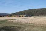 X4E 877 alias 193 877-8 zieht bei Harbach ein Containerzug im Auftrag der Wiener Lokalbahn (WLC) 16.03.17