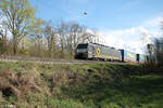 Notschuff auf 189 285 mit LKW- Walter bei Himmelstadt gen Norden. 28.03.24