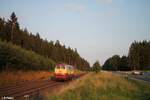 218 105 solo auf dem Weg gen Süden bei Kirchlamitz Ost. 22.07.21