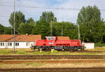 Die an die DeltaRail GmbH vermietete 261006-1 ( 92 80 1261 006-1 D-NRAIL)  der northrail GmbH, steht am 27 Juni 2017 beim Bahnhof Frankfurt (Oder).