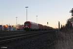 270080 alias 223 101 steht mit dem Wiesau Containerzug zur Abfahrt nach Hamburg bereit.