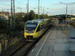 OLA VT0005 643 112 bei der Ausfahrt in Neubrandenburg am 16.8.2011 mit +8min.