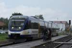 643 116 der Ostseeland Verkehr GmbH am 17.07.12 in Torgelow.