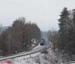 PRESS 204 010 und MTEG 204 347 ziehen zwischen Reuth bei Erbendorf und Windischeschenbach den Hauer-Kesselzug nach Weiden.