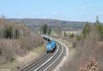 204 012 und 204 031 ziehten kurz vor Wiesau den Hauer-Kesselzug nach Weiden West.