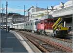 Da man die Strecke Lausanne - Villeneuve mit der wenig effizienten ETCS verdorben hat, mssen nun bei einigen Zgen Tonnenschwere ETCS - Pakete  Vorspann leisten.