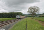 6193 097-3 zieht bei Retzbach-Zellingen ein MARS Spedition Wechselpritschenzug. 18.05.24