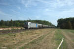 6193 169 zieht mit einem Kesselzug durch die Netztrennstelle Mainz Bischofsheim.