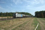 6193 169 zieht mit einem Kesselzug durch die Netztrennstelle Mainz Bischofsheim. 01.09.24