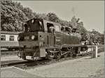 Die RüBB 99 4801 in Putbus.
8. Juni 2007