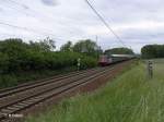 421 384-9 zieht ein IGE Sonderzug bei Jacobsdorf(Mark).