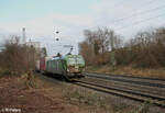 193 234-2  OFFROAD  mit KLV bei der Einfahrt in Rangierbahnhof Nürnberg. 17.02.24