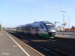 VT06 mit VBG81108 nach Hof in Wiesau/Oberpfalz 22.03.11