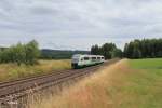 VT16 als VBG74256 Regensburg nach Marktredwitz kurz vor Pechbrunn.