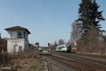 Nachschuss auf die einfahrende OPB 79720 Regensburg - Marktredwitz in Form von VT17.