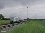 VT07 rollt bei Richt bei Schwandorf als VBG81915 nach Schwandorf.