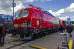 Die fr DB Cargo vorgesehene 2249 003 vom Typ Siemens Vectron DualMode light auf der InnoTrans 2022.