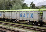 Am Nachmittag stand 37 TEN 80 D-GATXD 0805 028-8 Tamns im Bahnhof Rostock-Bramow.16.08.2024