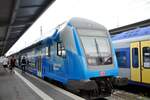 Doppelstock-Steuerwagen der Bahnland Bayernin München am 15.08.2022.