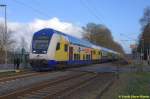 metronom in Neukloster (Kreis Stade) auf dem Weg nach Cuxhaven am 30.03.2015