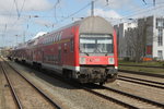 DABbuzfa 760 wurde am Mittag des 23.04.2016 von 650 114-8 aus dem Rostocker Hbf geschoben.