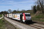 185 664 mit dem  Ekol  auf dem Weg nach Salzburg.