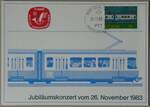 (264'217) - Karte fr VBZ-Jubilumskonzert vom 26.