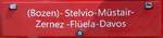 (277'047) - Routentafel - (Bozen)-Stelvio-Mstair-Zernez-Flela-Davos - am 19.