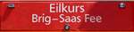(289'367) - Routentafel - Eilkurs Brig-Saas Fee - am 4. Juli 2026 in Russikon, Garage Rupp